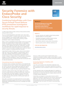 Datasheet: Integrating Cisco Firewall Threat Defense and EndaceProbes